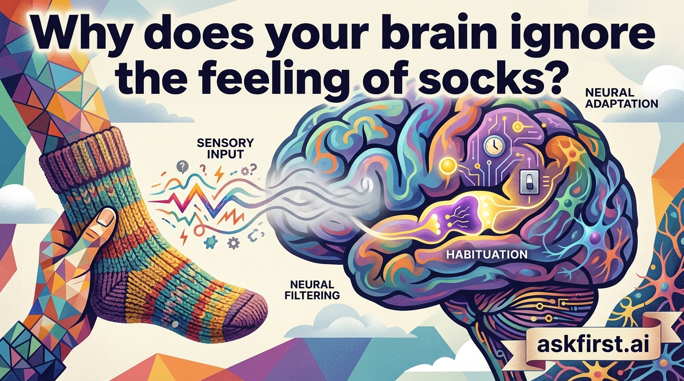 Why does your brain ignore the feeling of socks? Why does your brain ignore the feeling of socks?