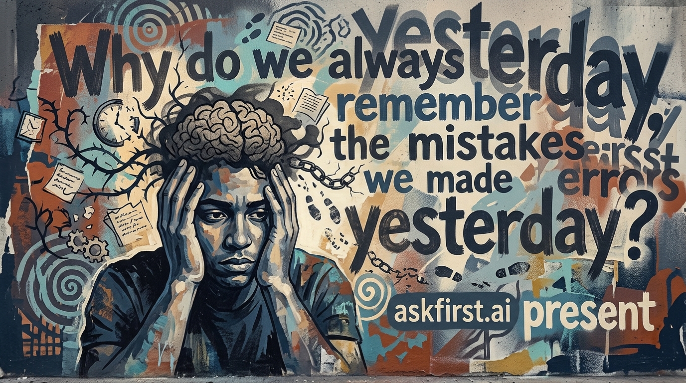 Why do we always remember the mistakes we made yesterday? Why do we always remember the mistakes we made yesterday?