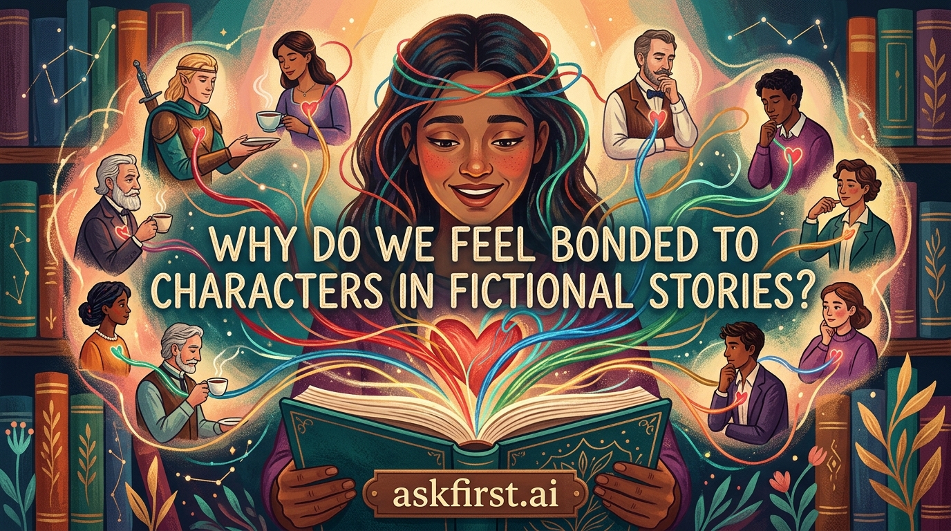 Why do we feel bonded to characters in fictional stories? Why do we feel bonded to characters in fictional stories?