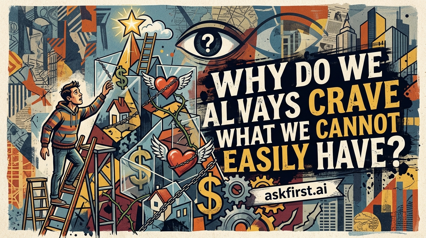 Why do we always crave what we cannot easily have? Why do we always crave what we cannot easily have?