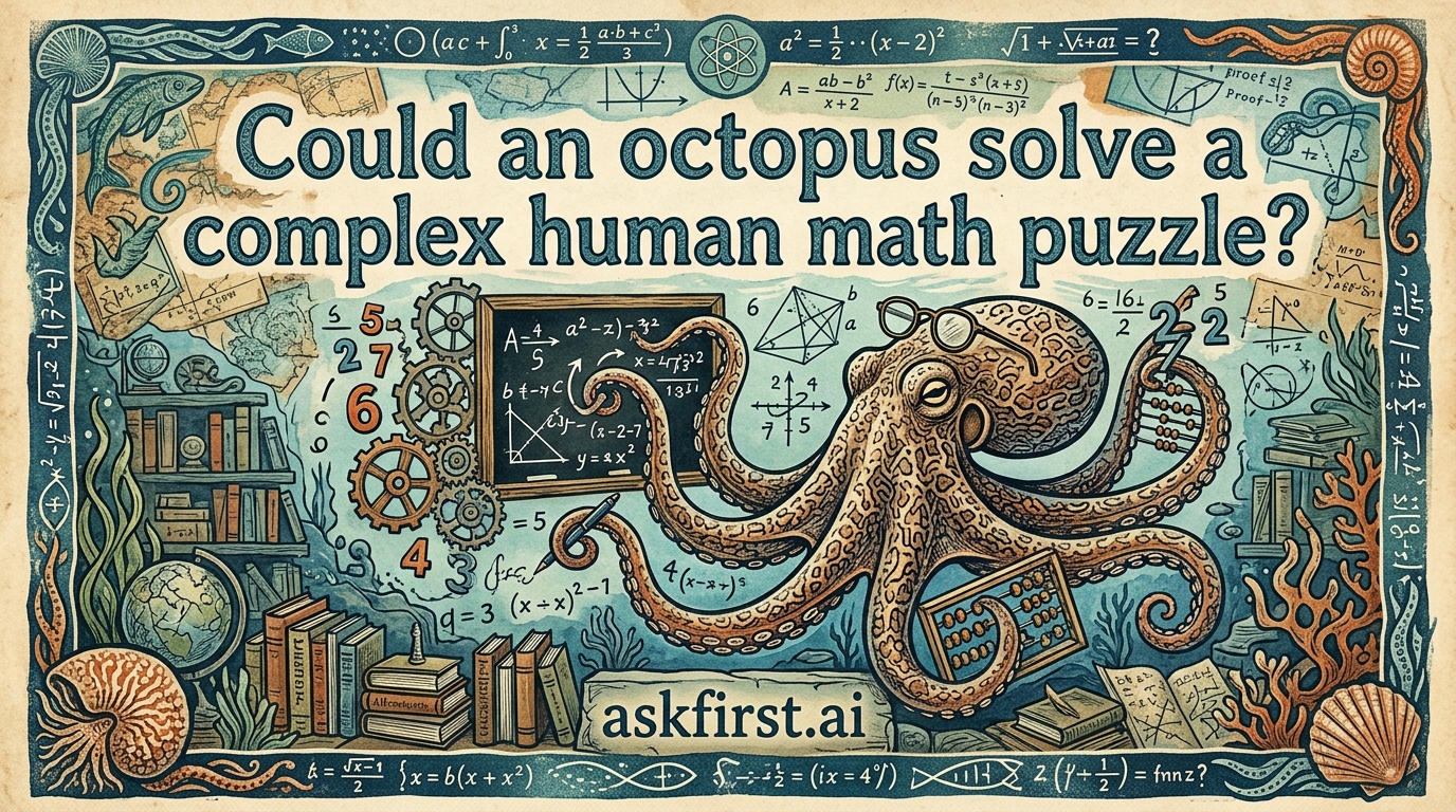 Could an octopus solve a complex human math puzzle? Could an octopus solve a complex human math puzzle?