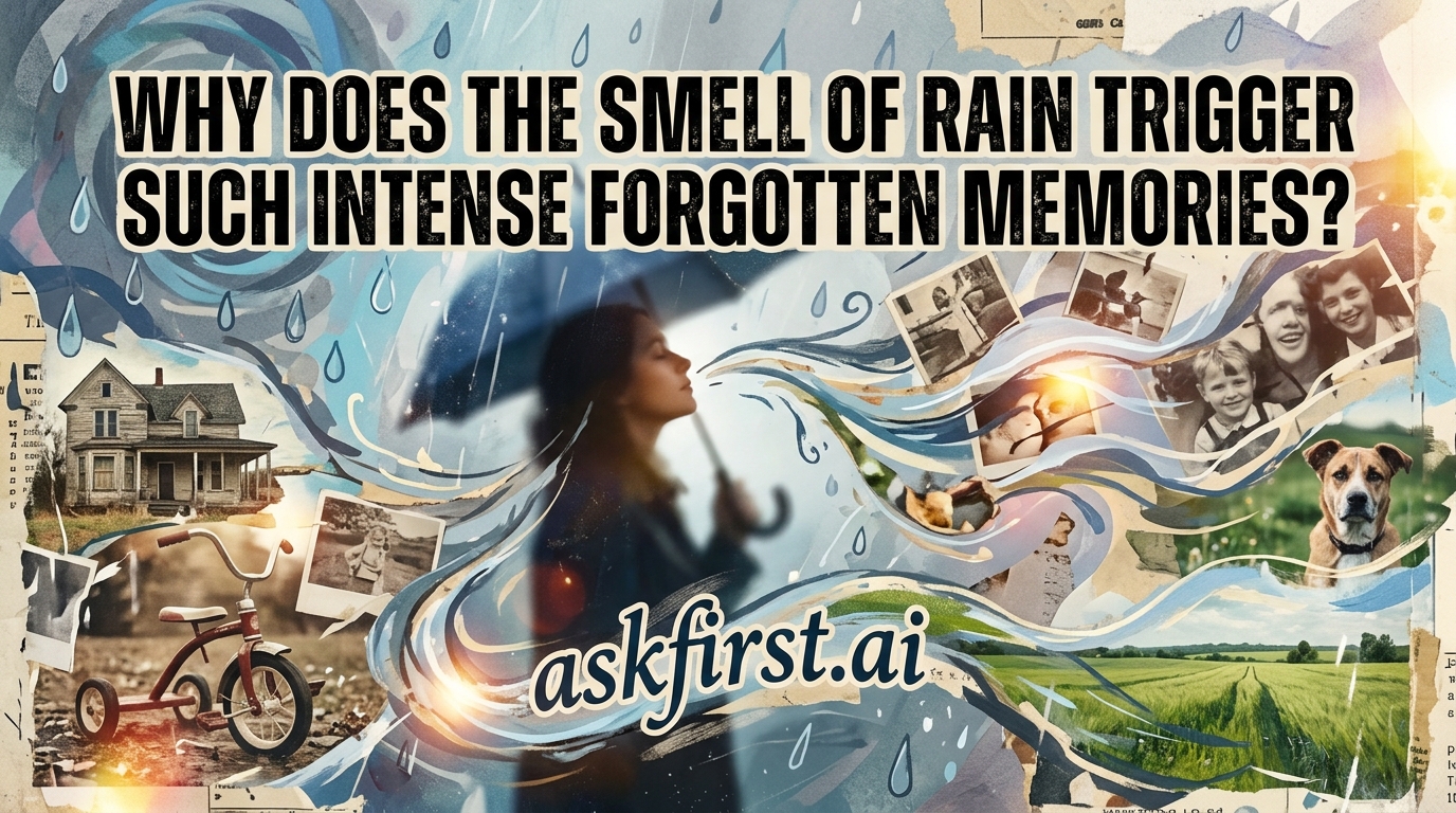 Why does the smell of rain trigger such intense forgotten memories? Why does the smell of rain trigger such intense forgotten memories?