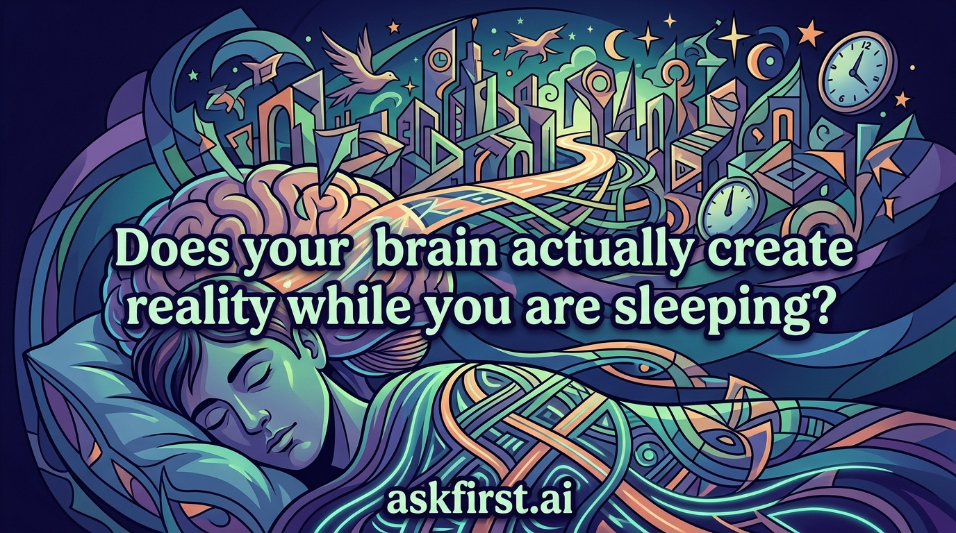 Does your brain actually create reality while you are sleeping? Does your brain actually create reality while you are sleeping?
