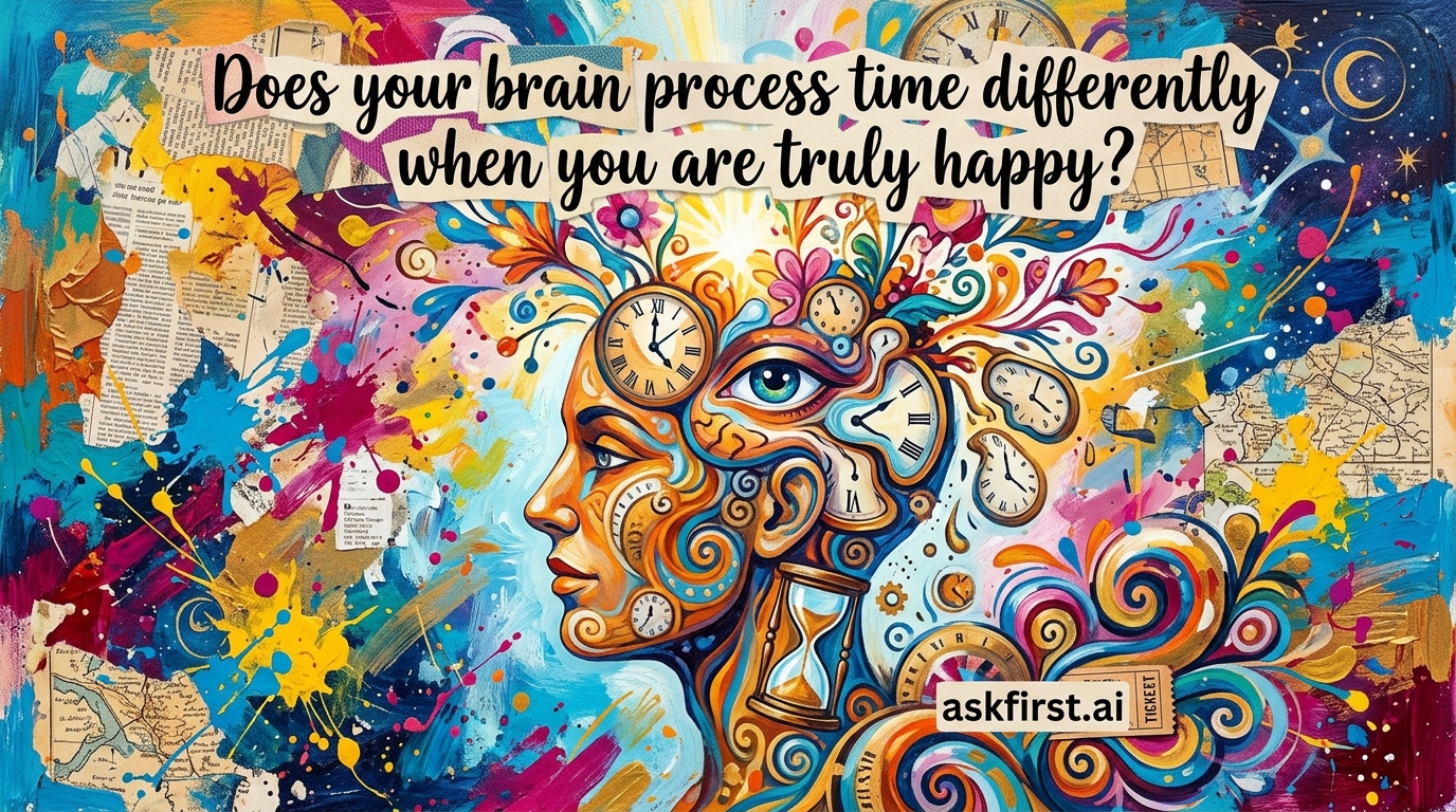 Does your brain process time differently when you are truly happy? Does your brain process time differently when you are truly happy?