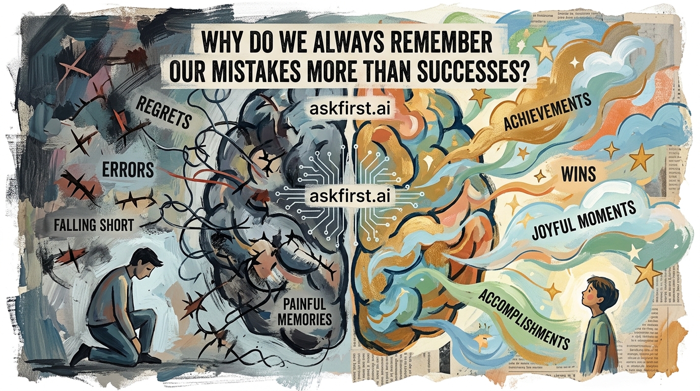 Why do we always remember our mistakes more than successes? Why do we always remember our mistakes more than successes?