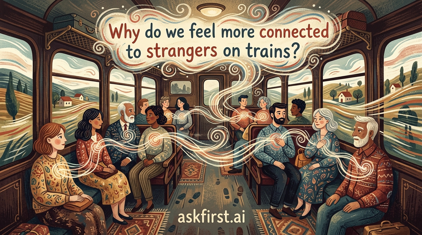 Why do we feel more connected to strangers on trains? Why do we feel more connected to strangers on trains?