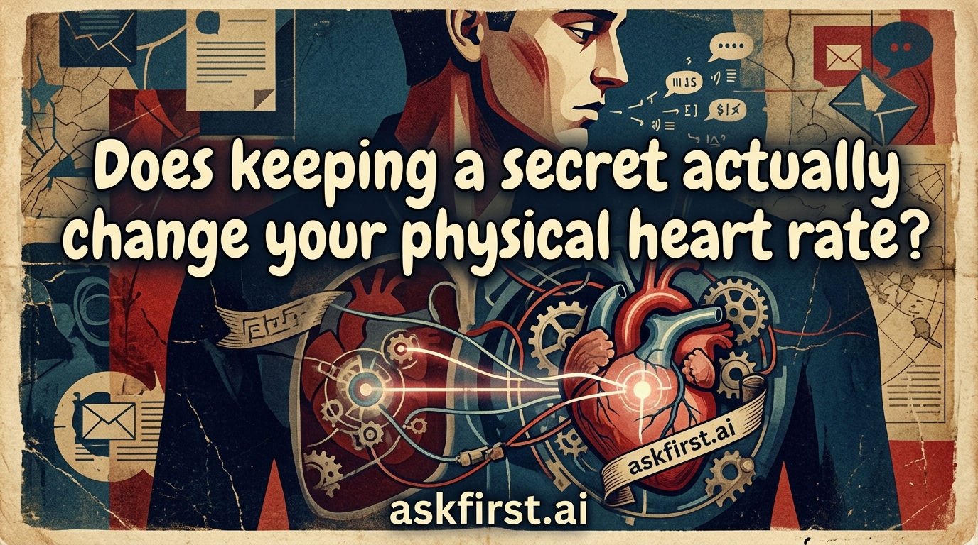 Does keeping a secret actually change your physical heart rate? Does keeping a secret actually change your physical heart rate?