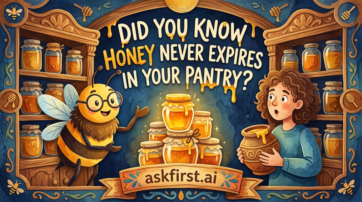 Did you know honey never expires in your pantry? Did you know honey never expires in your pantry?