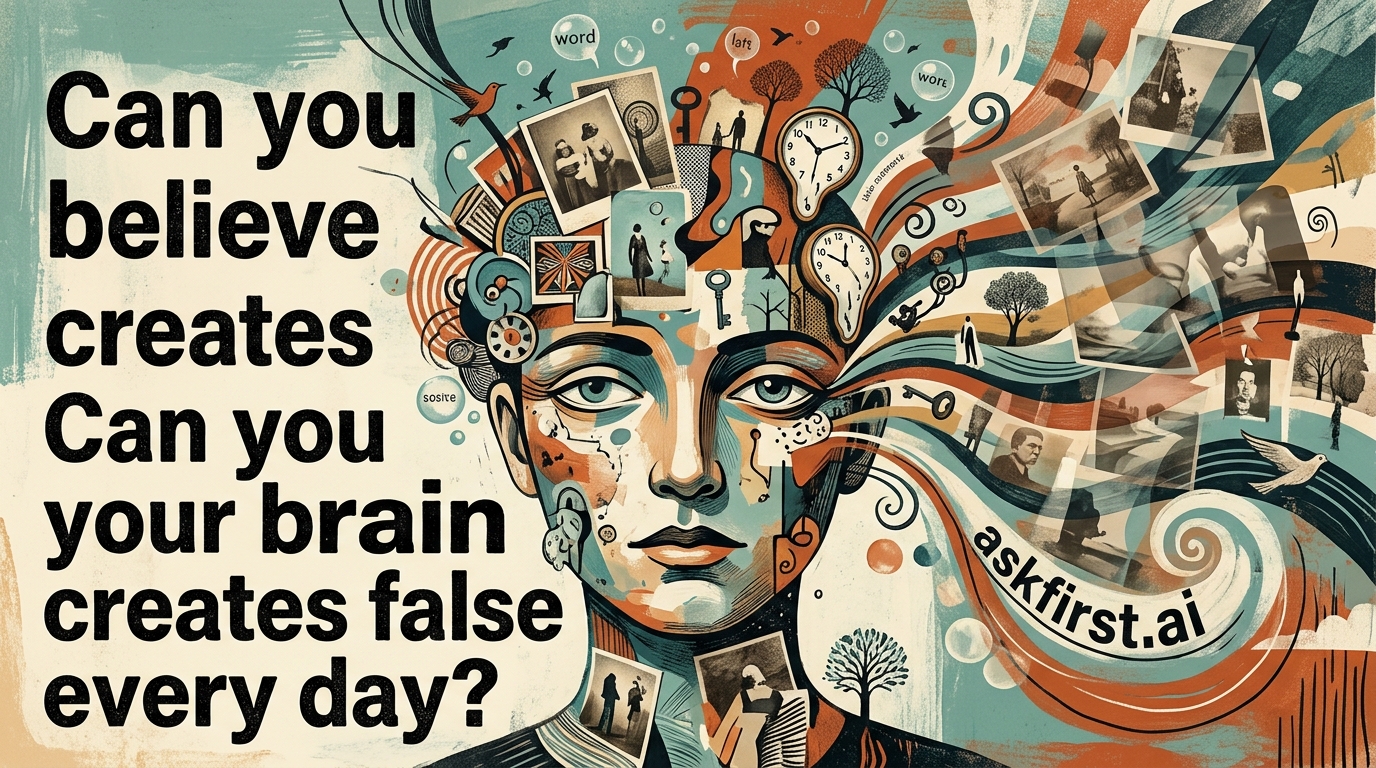 Can you believe your brain creates false memories every day? Can you believe your brain creates false memories every day?
