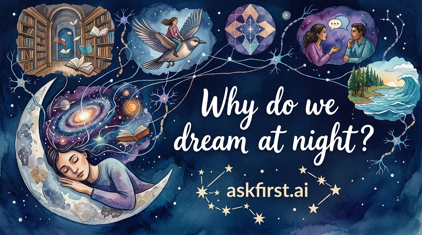 Why do we dream at night? Why do we dream at night?