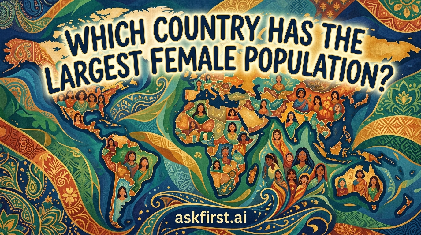 Which country has the largest female population? Which country has the largest female population?