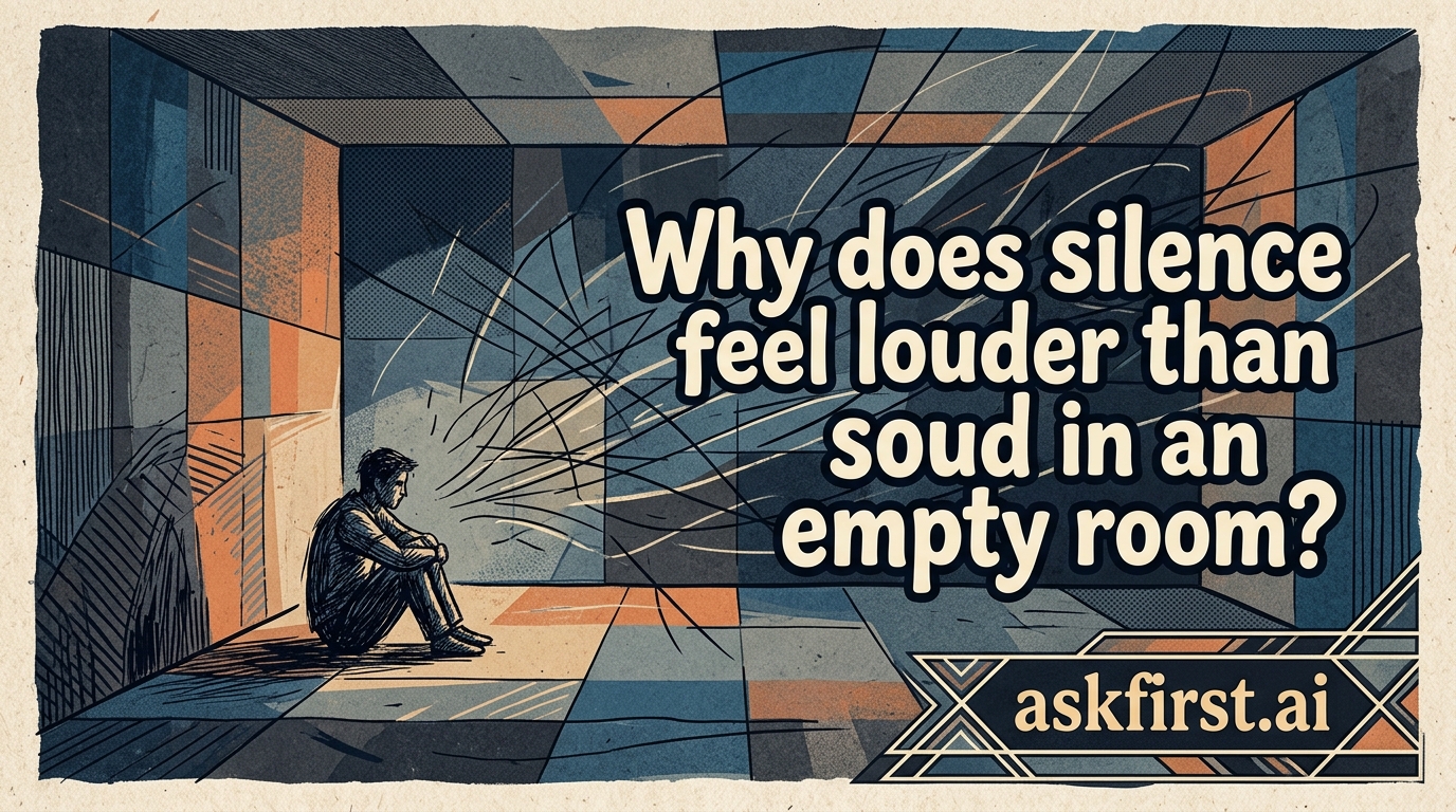Why does silence feel louder than sound in an empty room? Why does silence feel louder than sound in an empty room?