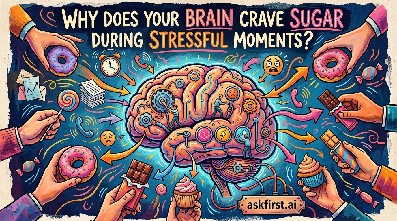 Why does your brain crave sugar during stressful moments? Why does your brain crave sugar during stressful moments?