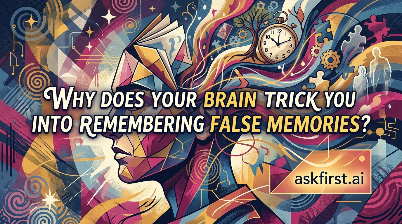 Why does your brain trick you into remembering false memories? Why does your brain trick you into remembering false memories?