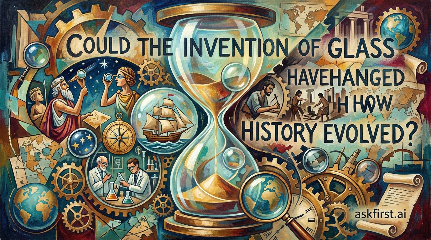 Could the invention of glass have changed how history evolved? Could the invention of glass have changed how history evolved?