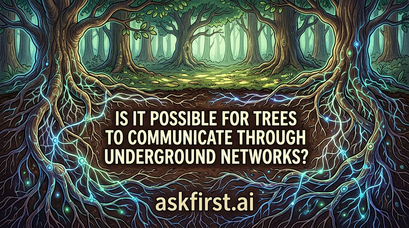Is it possible for trees to communicate through underground networks? Is it possible for trees to communicate through underground networks?