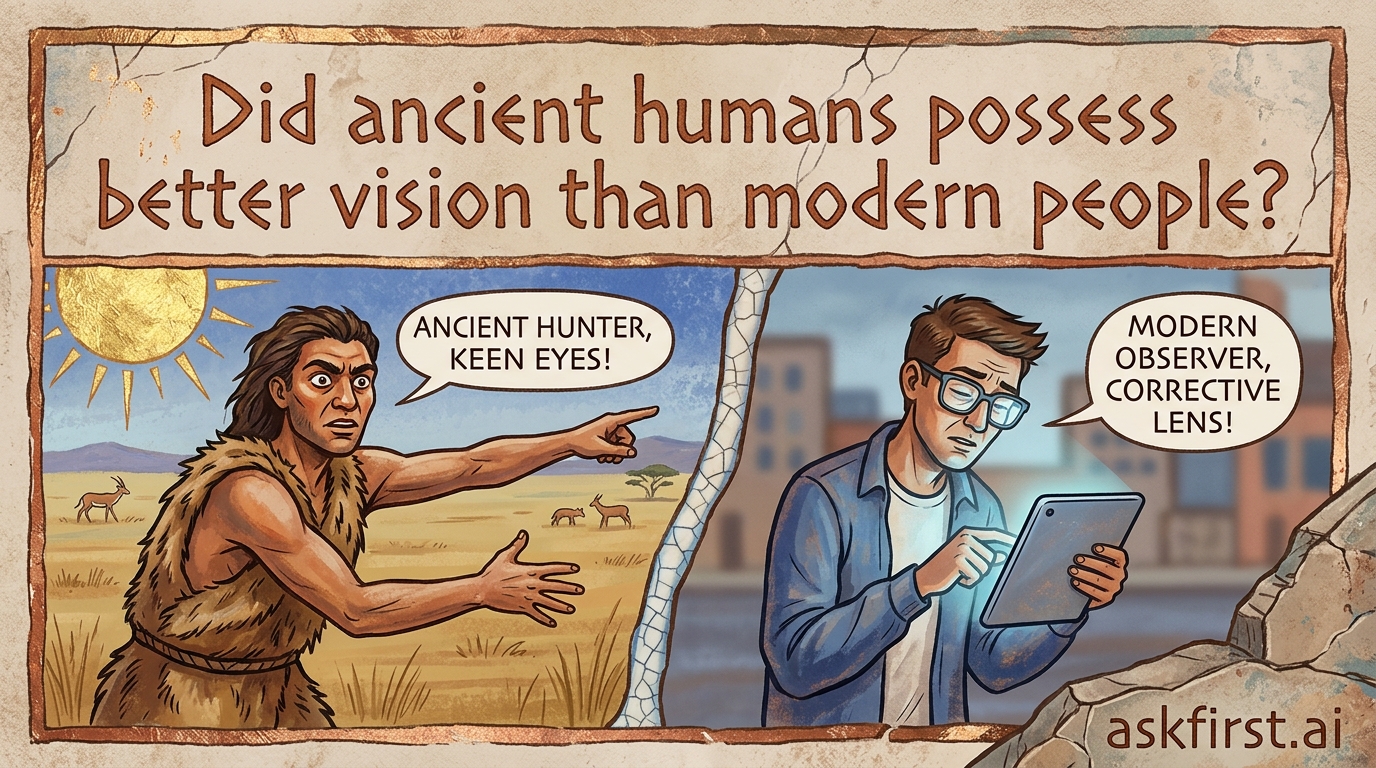 Did ancient humans possess better vision than modern people? Did ancient humans possess better vision than modern people?