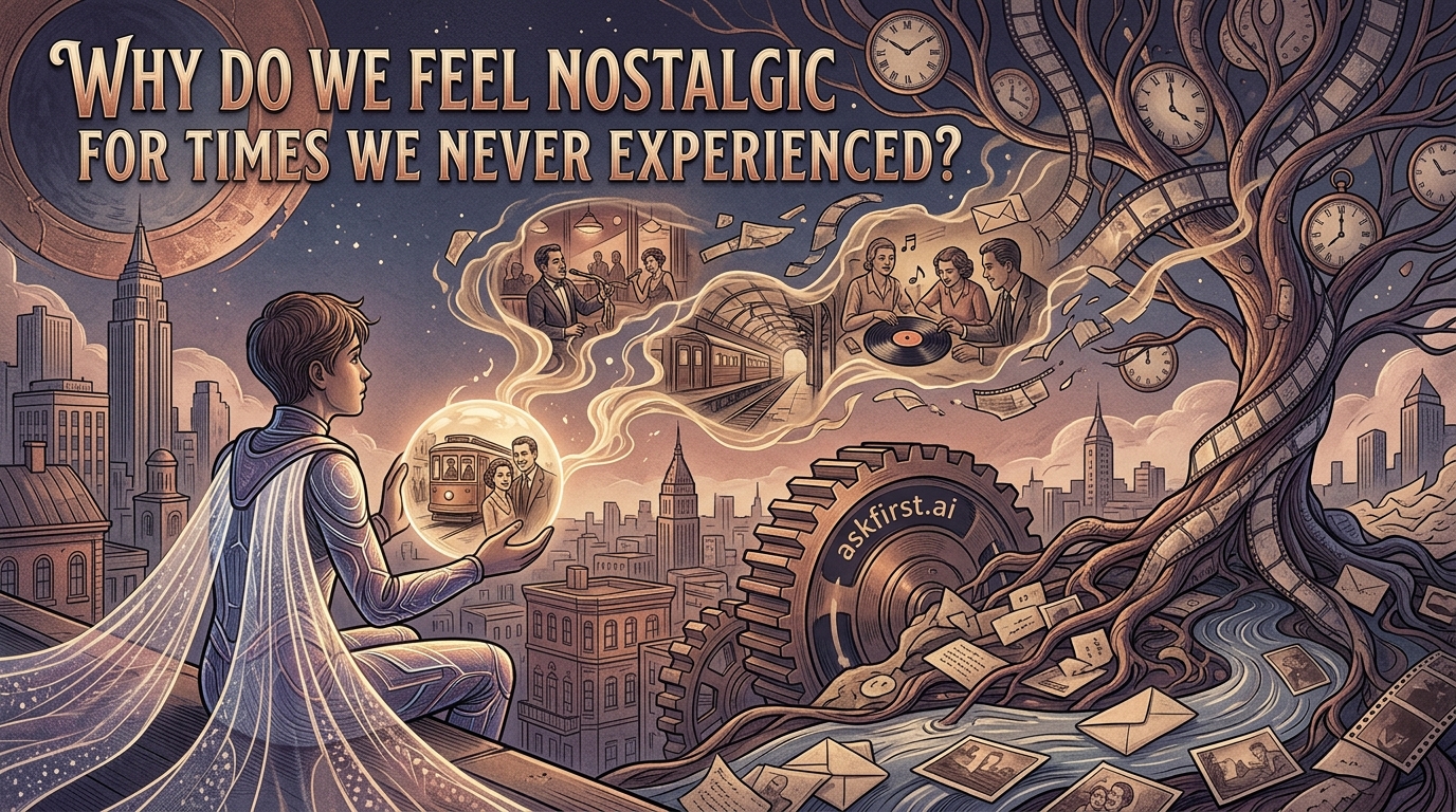 Why do we feel nostalgic for times we never experienced? Why do we feel nostalgic for times we never experienced?