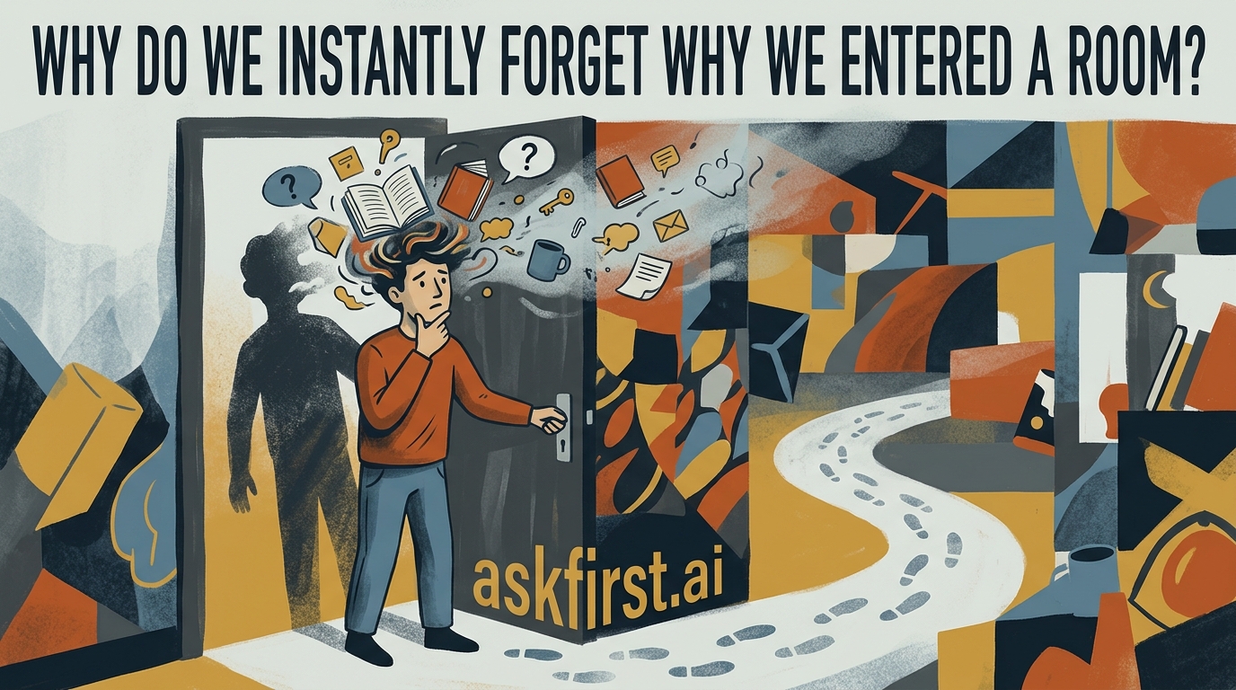 Why do we instantly forget why we entered a room? Why do we instantly forget why we entered a room?