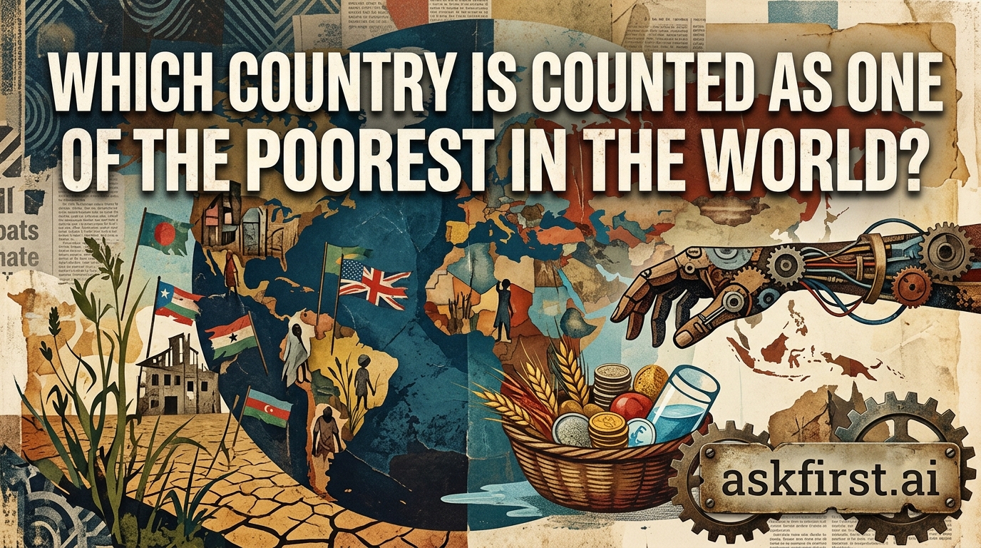 Which country is counted as one of the poorest in the world? Which country is counted as one of the poorest in the world?