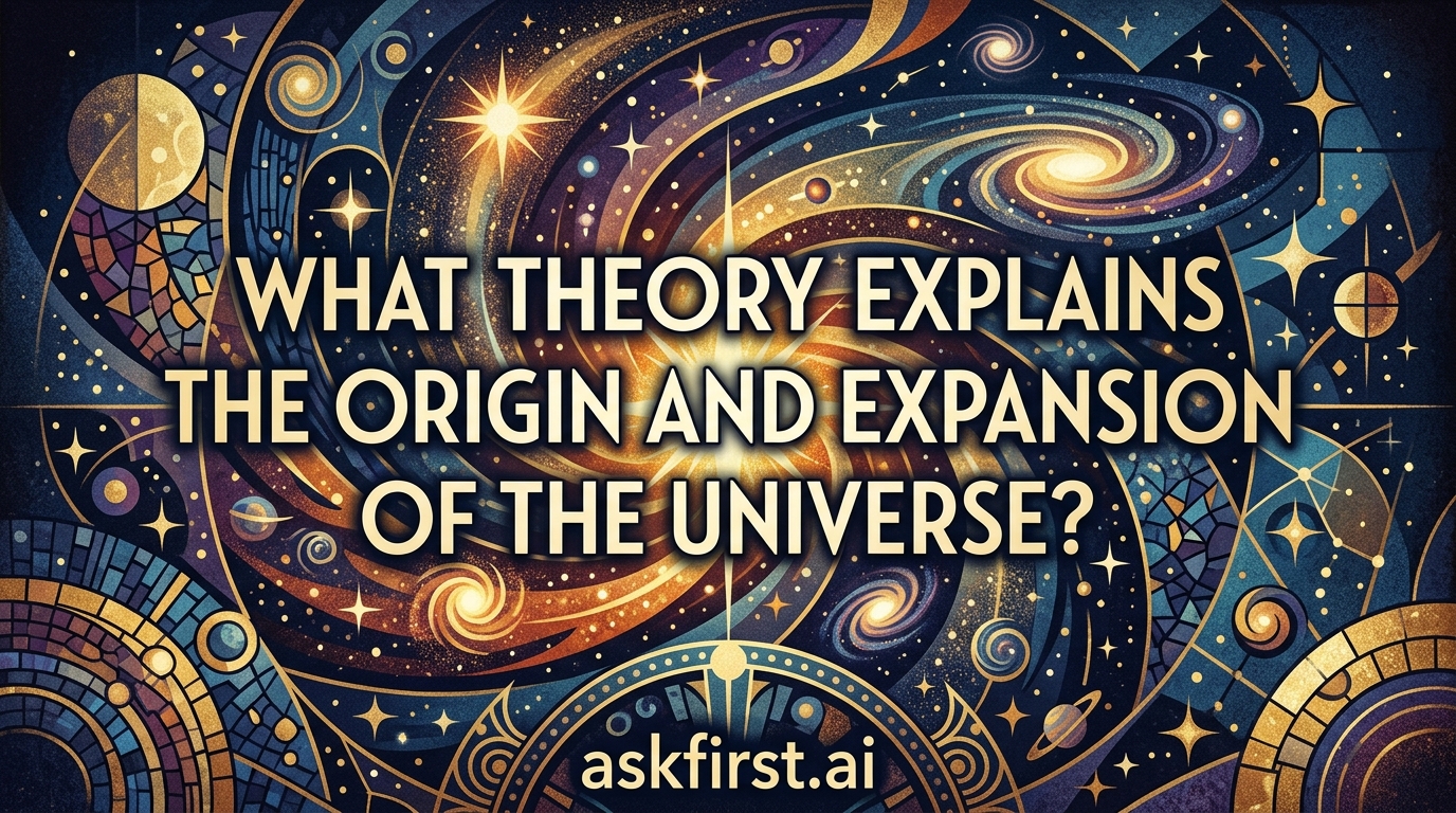What theory explains the origin and expansion of the universe? What theory explains the origin and expansion of the universe?