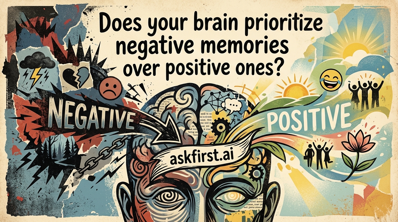 Does your brain prioritize negative memories over positive ones? Does your brain prioritize negative memories over positive ones?