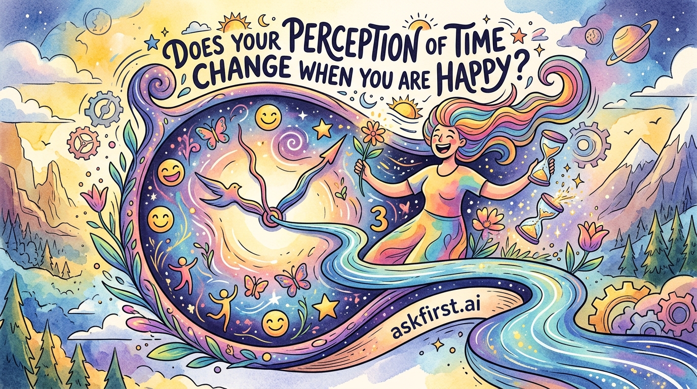 Does your perception of time change when you are happy? Does your perception of time change when you are happy?