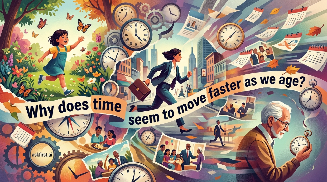 Why does time seem to move faster as we age? Why does time seem to move faster as we age?