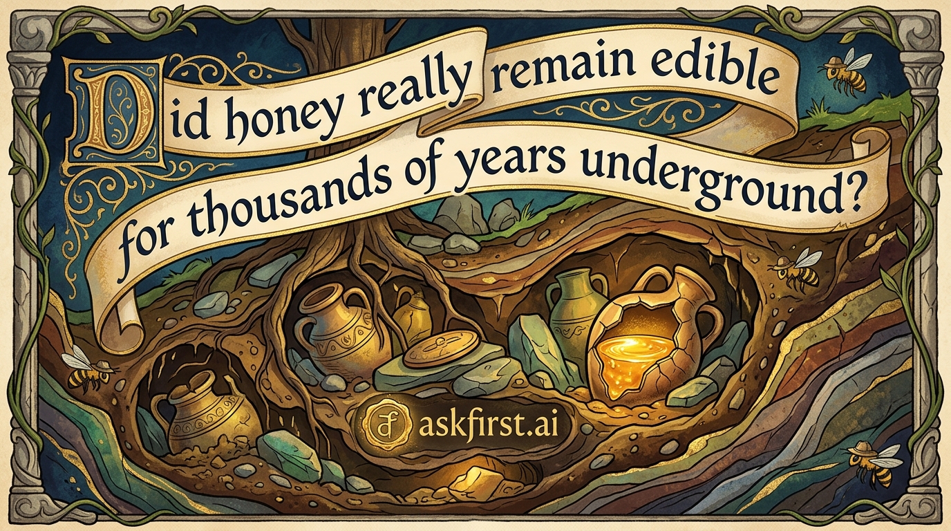 Did honey really remain edible for thousands of years underground? Did honey really remain edible for thousands of years underground?