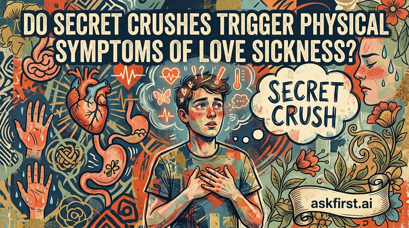 Do secret crushes trigger physical symptoms of love sickness? Do secret crushes trigger physical symptoms of love sickness?
