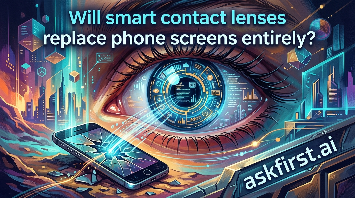 Will smart contact lenses replace phone screens entirely? Will smart contact lenses replace phone screens entirely?