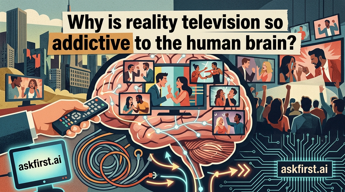 Why is reality television so addictive to the human brain? Why is reality television so addictive to the human brain?