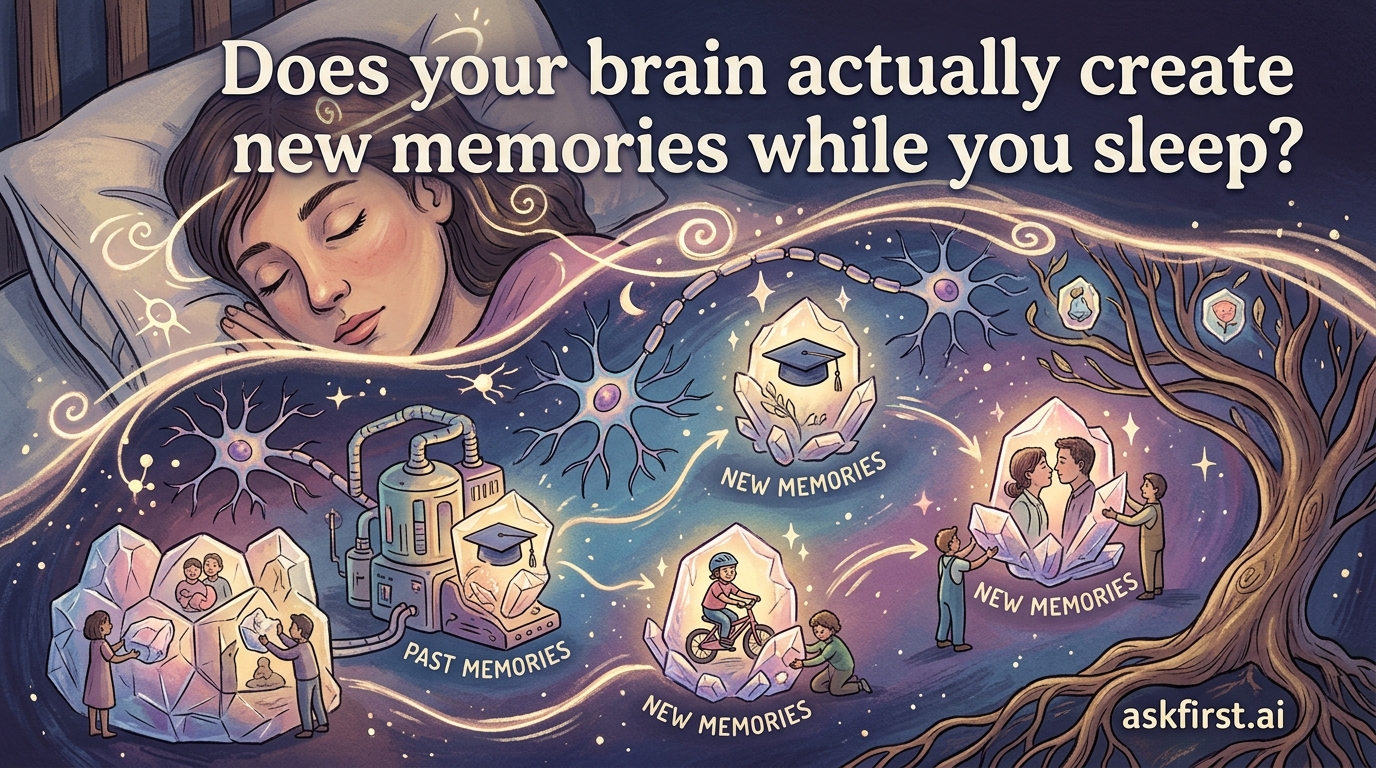 Does your brain actually create new memories while you sleep? Does your brain actually create new memories while you sleep?