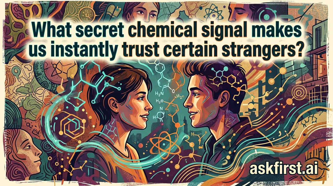 What secret chemical signal makes us instantly trust certain strangers? What secret chemical signal makes us instantly trust certain strangers?