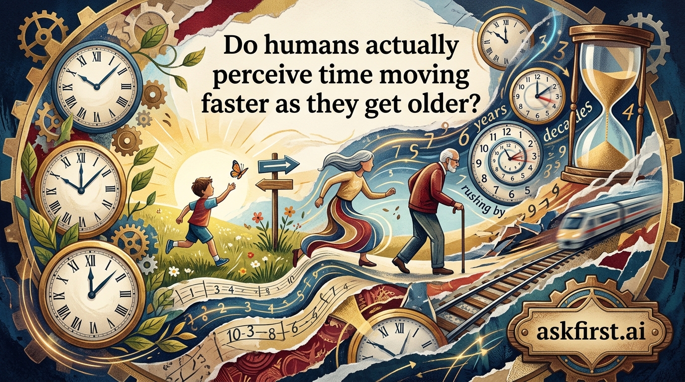 Do humans actually perceive time moving faster as they get older? Do humans actually perceive time moving faster as they get older?