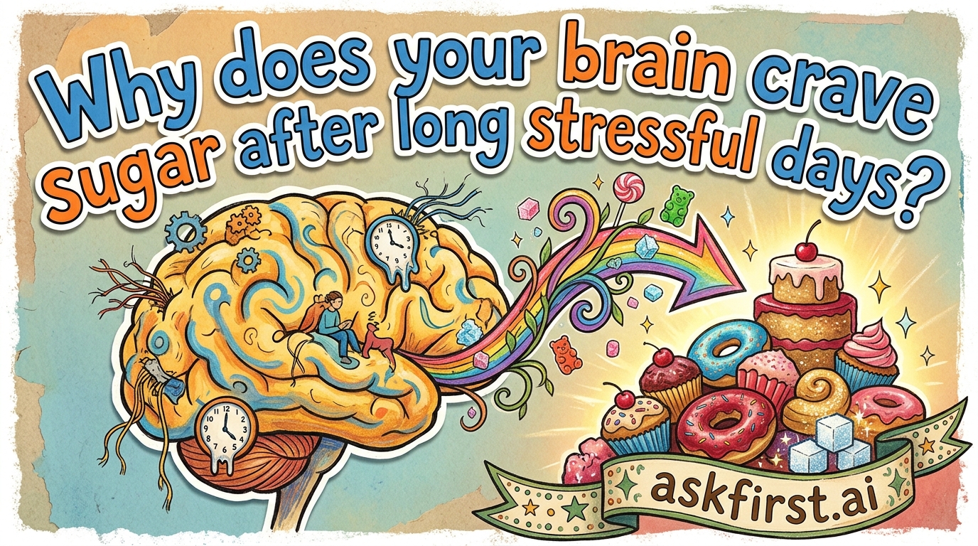 Why does your brain crave sugar after long stressful days? Why does your brain crave sugar after long stressful days?