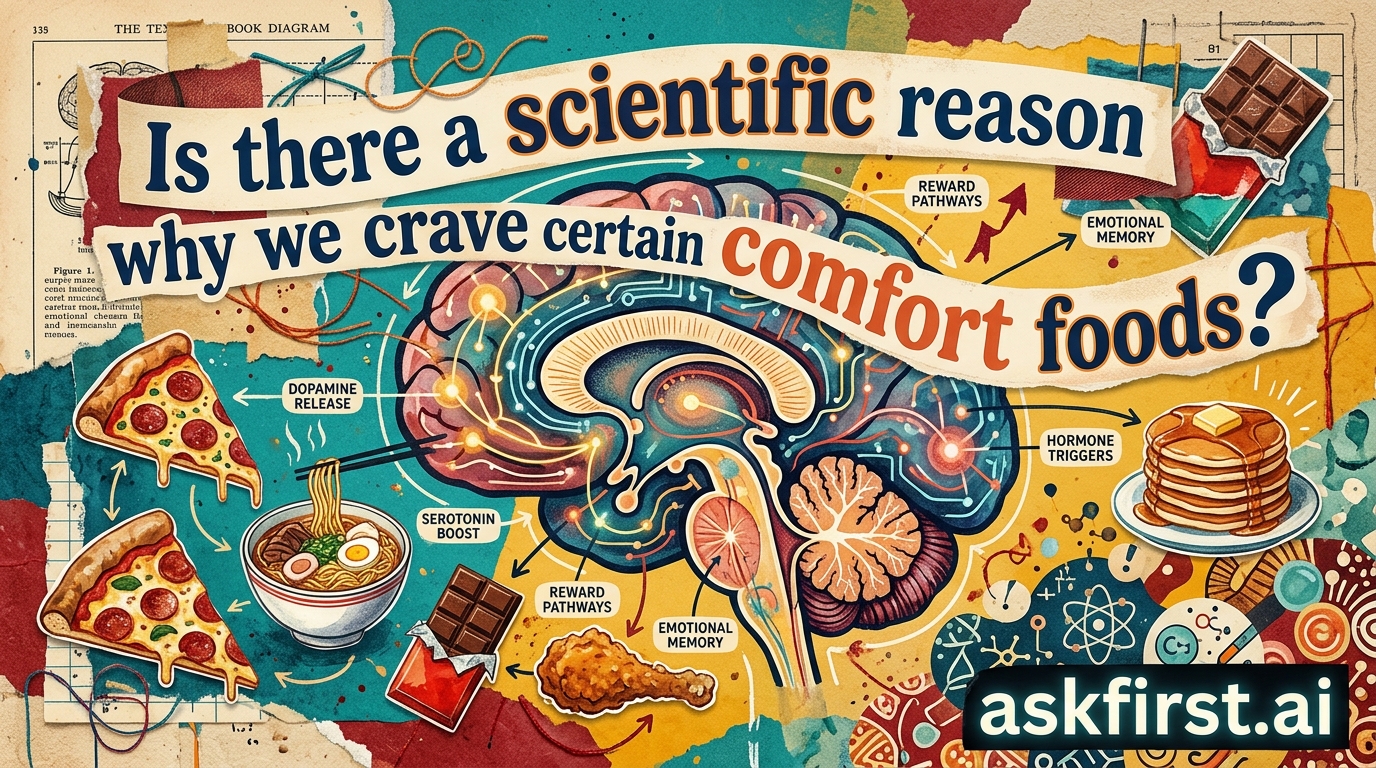 Is there a scientific reason why we crave certain comfort foods? Is there a scientific reason why we crave certain comfort foods?