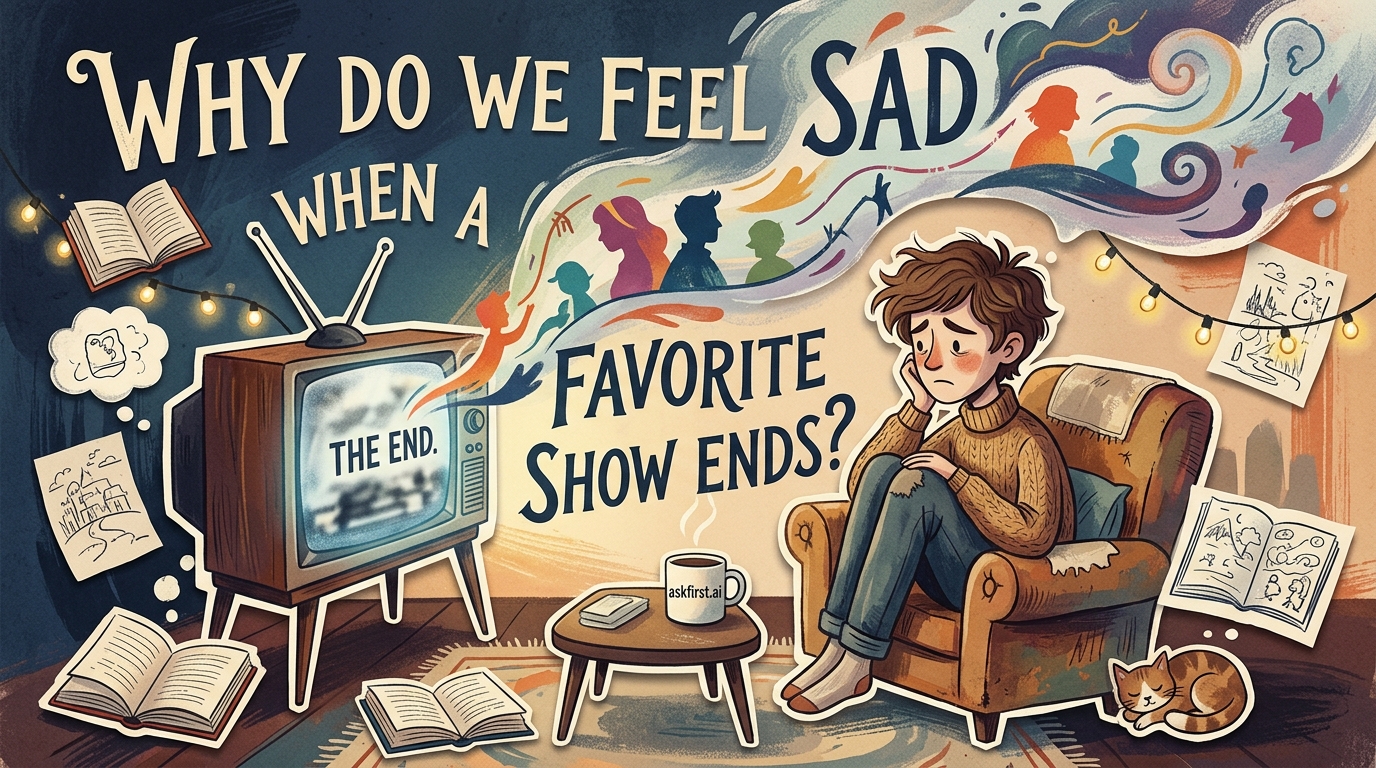 Why do we feel sad when a favorite show ends? Why do we feel sad when a favorite show ends?