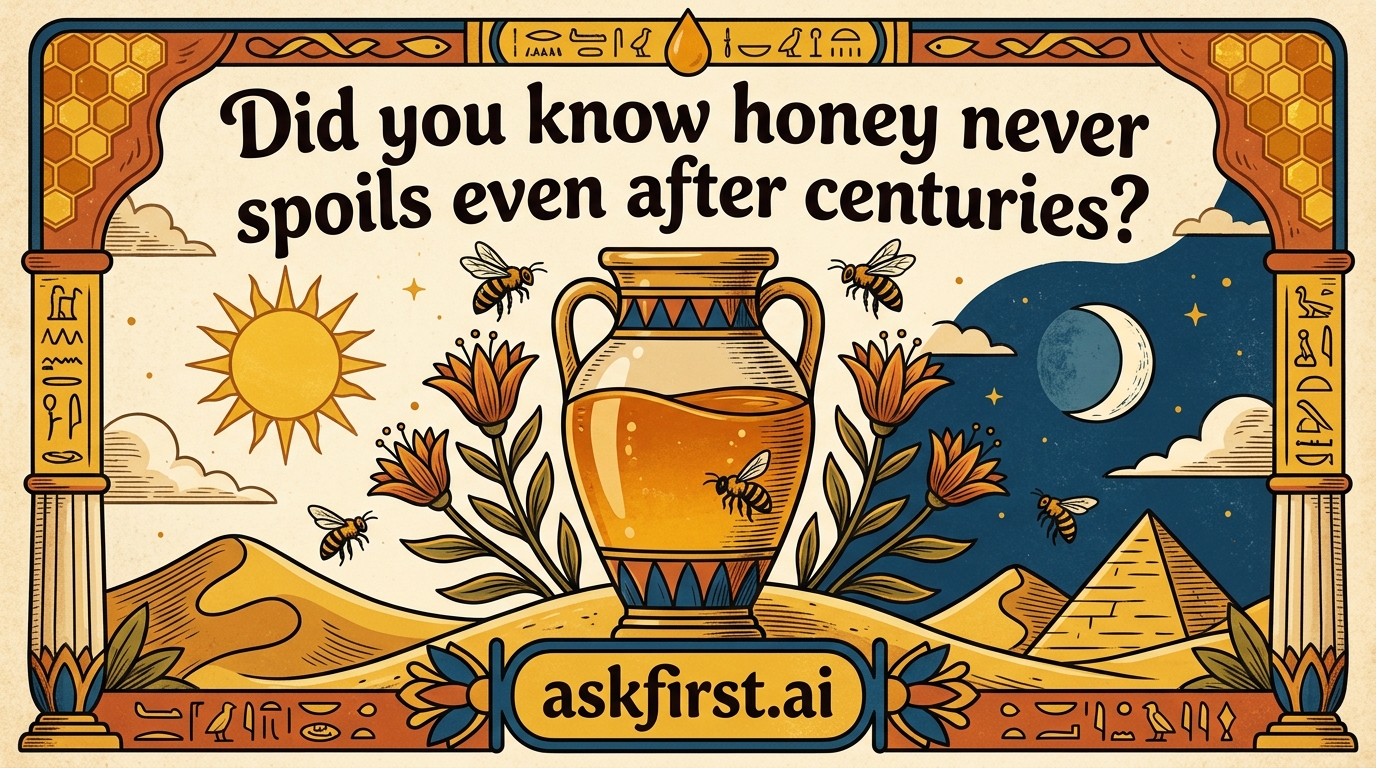 Did you know honey never spoils even after centuries? Did you know honey never spoils even after centuries?