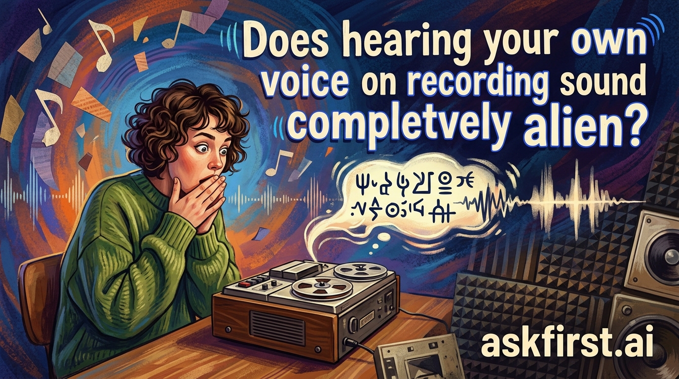 Does hearing your own voice on recording sound completely alien? Does hearing your own voice on recording sound completely alien?