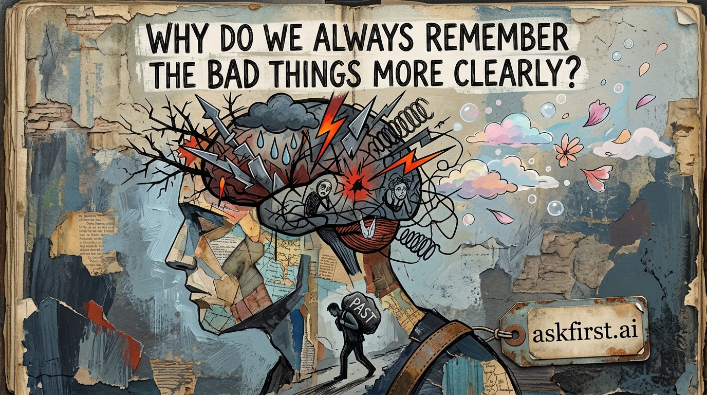 Why do we always remember the bad things more clearly? Why do we always remember the bad things more clearly?