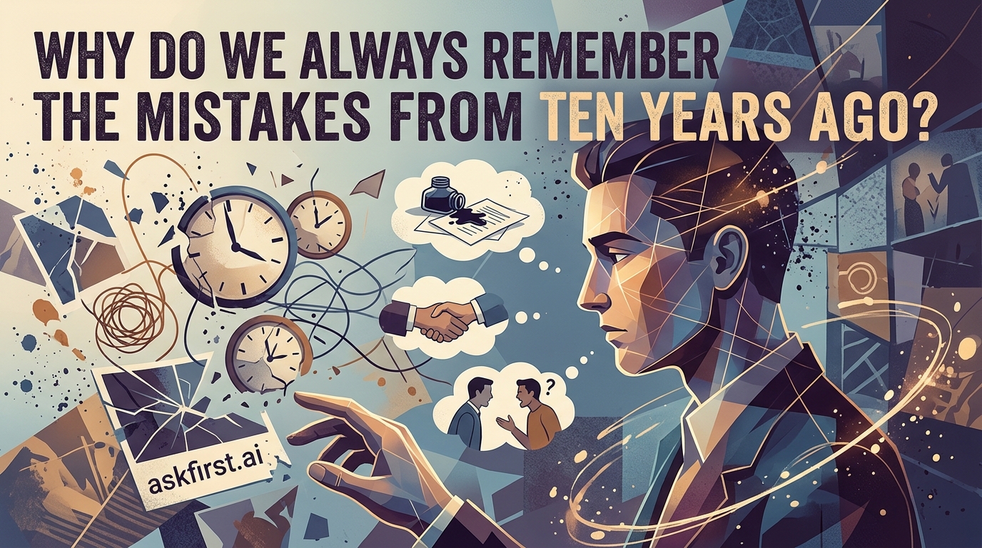 Why do we always remember the mistakes from ten years ago? Why do we always remember the mistakes from ten years ago?