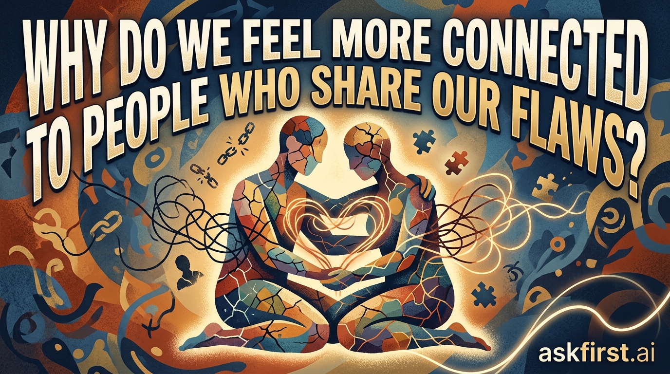 Why do we feel more connected to people who share our flaws? Why do we feel more connected to people who share our flaws?