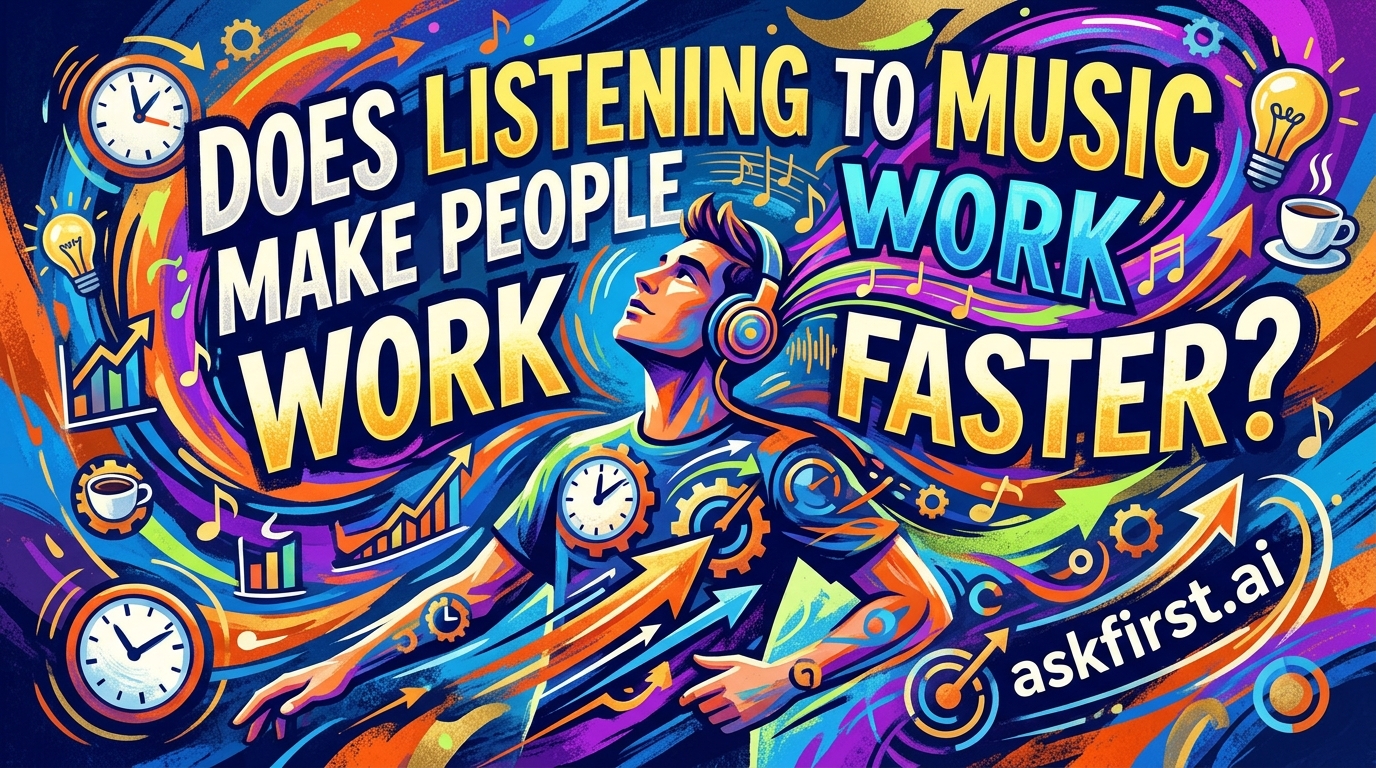 Does listening to music make people work much faster? Does listening to music make people work much faster?