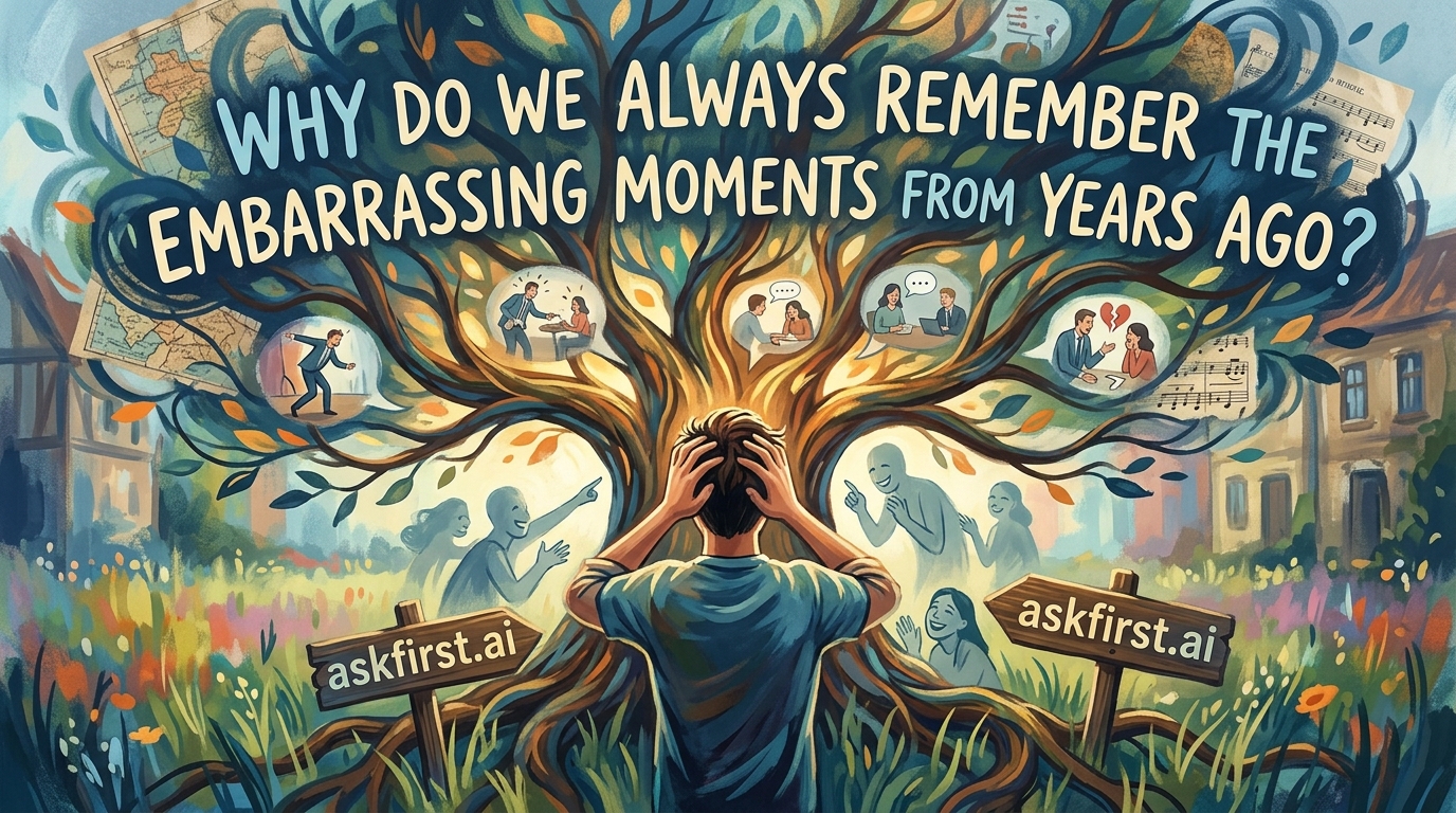 Why do we always remember the embarrassing moments from years ago? Why do we always remember the embarrassing moments from years ago?