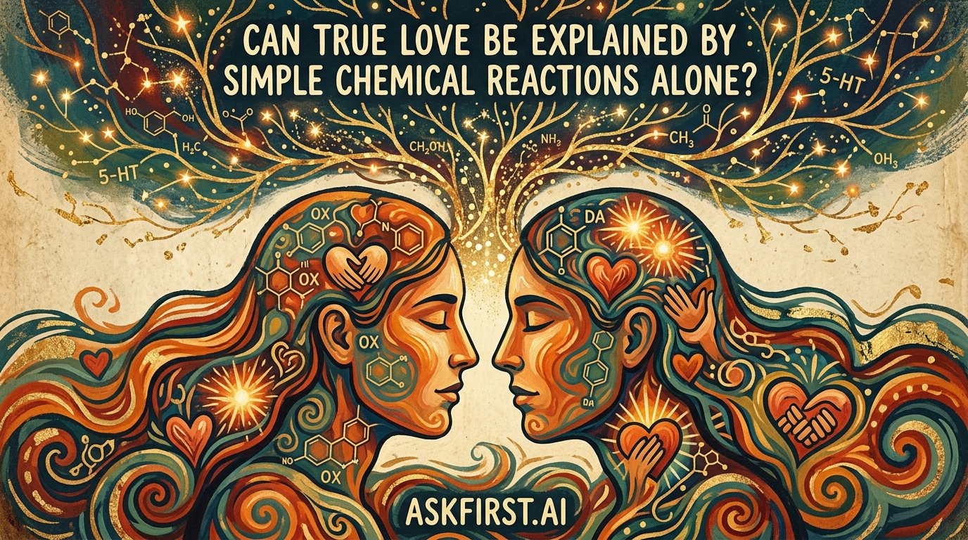 Can true love be explained by simple chemical reactions alone? Can true love be explained by simple chemical reactions alone?