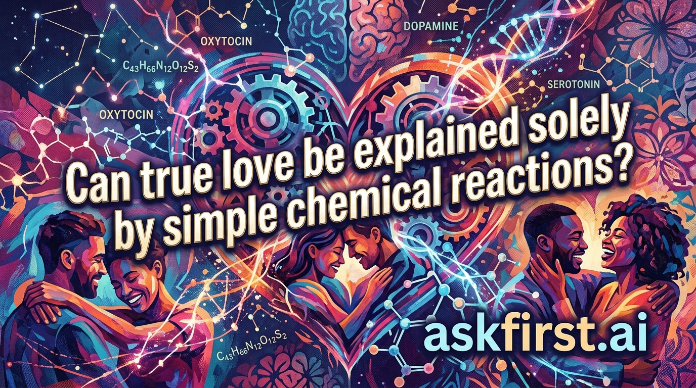 Can true love be explained solely by simple chemical reactions? Can true love be explained solely by simple chemical reactions?
