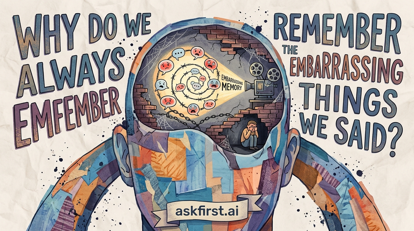 Why do we always remember the embarrassing things we said? Why do we always remember the embarrassing things we said?