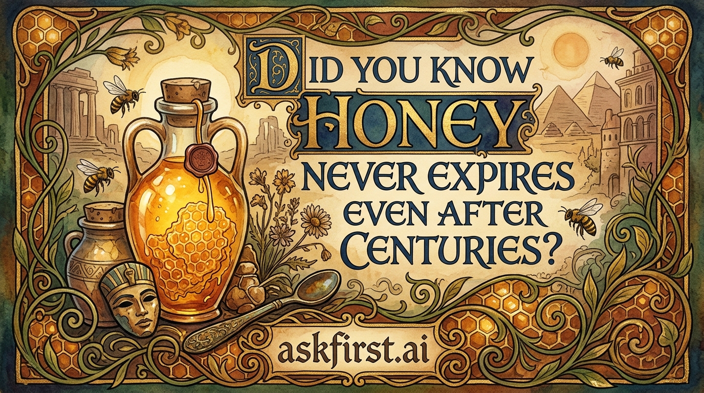 Did you know honey never expires even after centuries? Did you know honey never expires even after centuries?