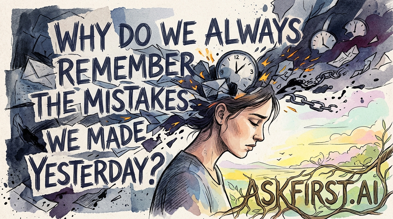 Why do we always remember the mistakes we made yesterday? Why do we always remember the mistakes we made yesterday?